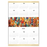 Personalized Calendar Style 2 Canvas Yearly Calendar 16  x 22 