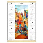 Personalized Calendar Style 5 Canvas Yearly Calendar 16  x 22 