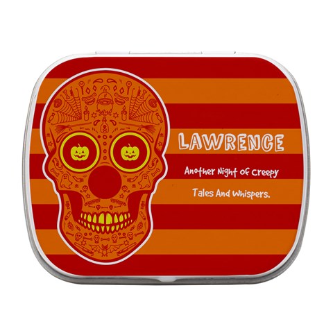 halloween Small Metal Box (White) from ArtsNow.com Front