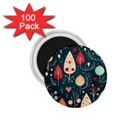 Christmas Tree Pattern 1.75  Magnets (100 pack) 