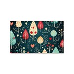 Christmas Tree Pattern Sticker (Rectangular)