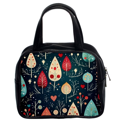 Christmas Tree Pattern Classic Handbag (Two Sides) from ArtsNow.com Front