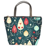 Christmas Tree Pattern Bucket Bag