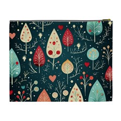 Christmas Tree Pattern Cosmetic Bag (XL) from ArtsNow.com Back