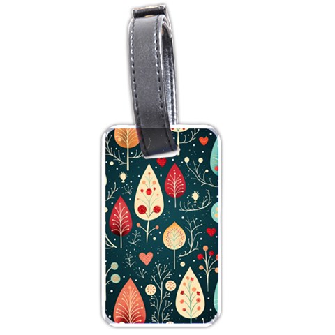 Christmas Tree Pattern Luggage Tag (one side) from ArtsNow.com Front