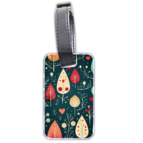 Christmas Tree Pattern Luggage Tag (two sides) from ArtsNow.com Front