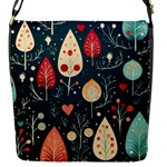 Christmas Tree Pattern Flap Closure Messenger Bag (S)