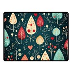 Christmas Tree Pattern Two Sides Fleece Blanket (Small)