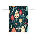 Christmas Tree Pattern Lightweight Drawstring Pouch (S)