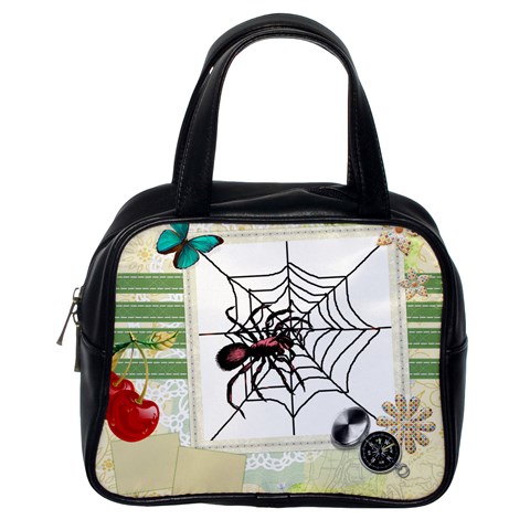 Spider in web Classic Handbag (Two Sides) from ArtsNow.com Back