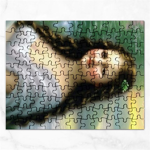 Girl Mona Lisa – Jigsaw Puzzle (Rectangle) from ArtsNow.com Front