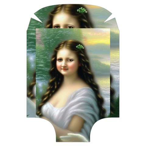 Girl Mona Lisa – Luggage Cover (Large) from ArtsNow.com Back