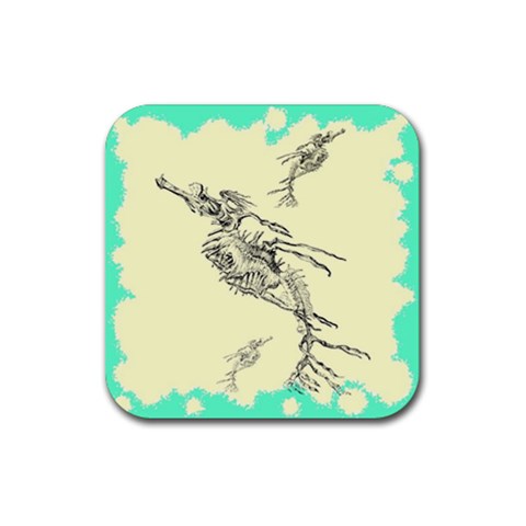 Sea dragon Rubber Coaster (Square) from ArtsNow.com Front