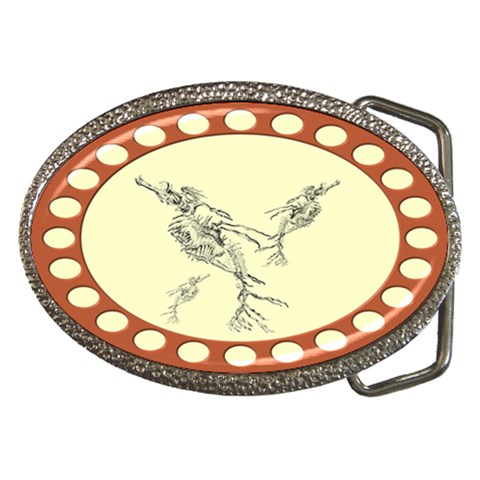 Sea dragon Belt Buckle from ArtsNow.com Front