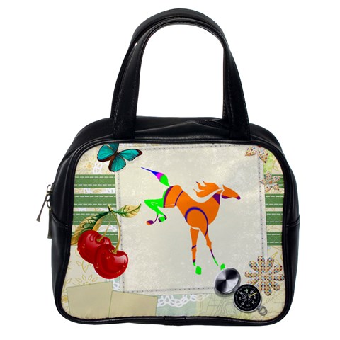 Bucking horse Classic Handbag (One Side) from ArtsNow.com Front