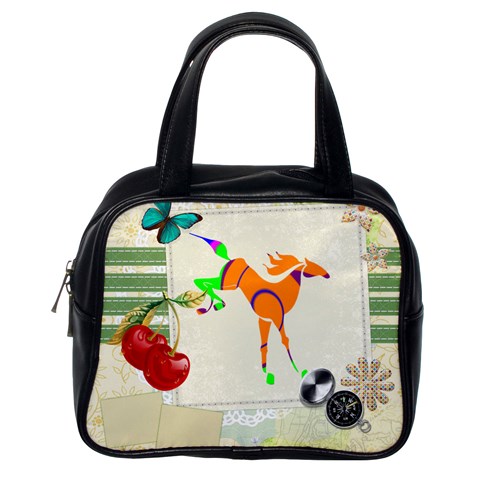 Bucking horse Classic Handbag (Two Sides) from ArtsNow.com Back