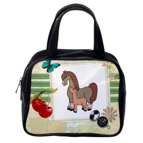 Mare n foal 2 Classic Handbag (Two Sides) from ArtsNow.com Back