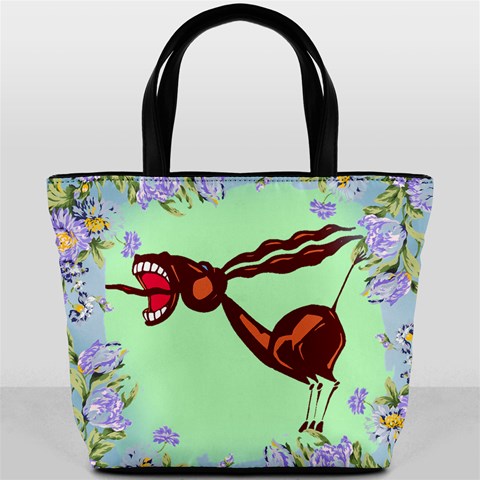 Braying donkey Bucket Bag from ArtsNow.com Back