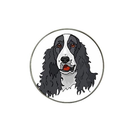 Spaniel Hat Clip Ball Marker from ArtsNow.com Front