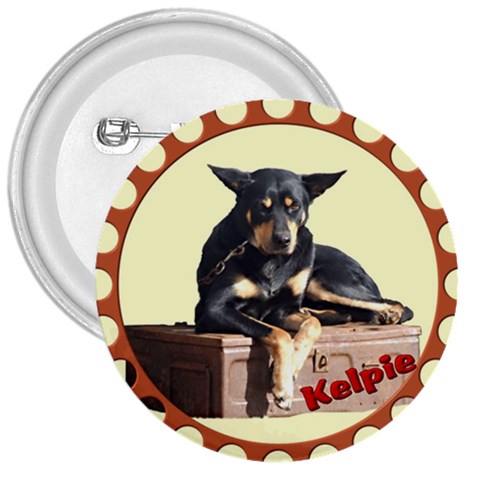 Kelpie 2 3  Button from ArtsNow.com Front