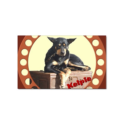 Kelpie 2 Sticker Rectangular (10 pack) from ArtsNow.com Front