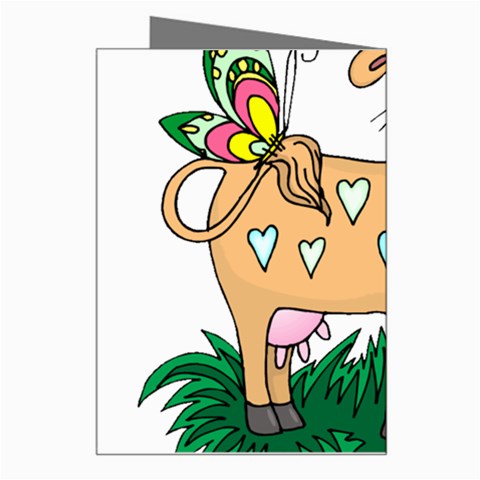 Cute cow Greeting Card from ArtsNow.com Right