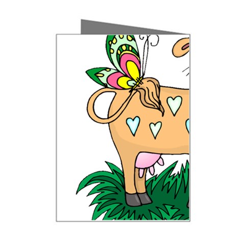 Cute cow Mini Greeting Card from ArtsNow.com Right