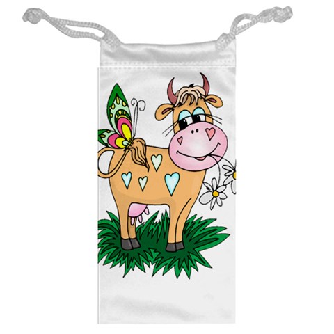 Cute cow Jewelry Bag from ArtsNow.com Back