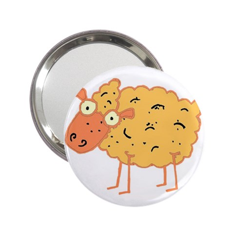 Funky sheep 2.25  Handbag Mirror from ArtsNow.com Front