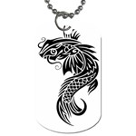 Koi_fish_tribal_design Dog Tag (Two Sides)