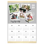 Personalized Photo Frame Calendar Canvas Yearly Calendar 16  x 22 