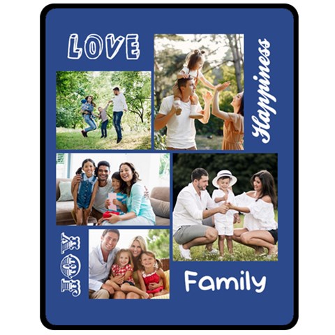 Personalized Family Medium Blanket Fleece Blanket (Medium) from ArtsNow.com 60 x50  Blanket Front