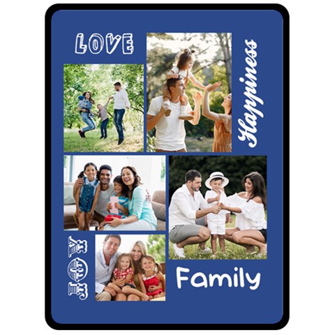 Personalized Family Large Blanket Fleece Blanket (Large) from ArtsNow.com 80 x60  Blanket Front