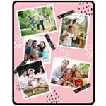 Family Photo Medium Blanket Fleece Blanket (Medium)