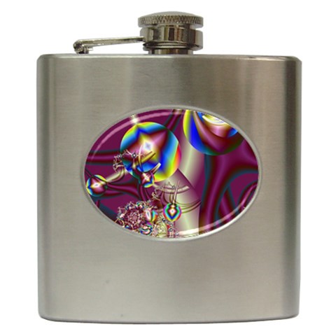 Design 10 Hip Flask (6 oz) from ArtsNow.com Front