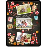 Christmas Family Large Blanket Fleece Blanket (Large)