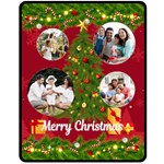 Christmas Tree Photo Medium Blanket Fleece Blanket (Medium)