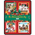 Christmas Family Name Medium Blanket Fleece Blanket (Medium)