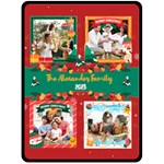 Christmas Family Name Large Blanket Fleece Blanket (Large)