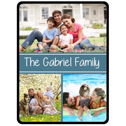 Personalized Family Large Blanket Fleece Blanket (Large) from ArtsNow.com 80 x60  Blanket Front