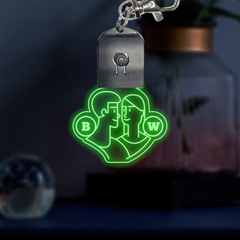 Couple Graphic LED Key Chain from ArtsNow.com Front