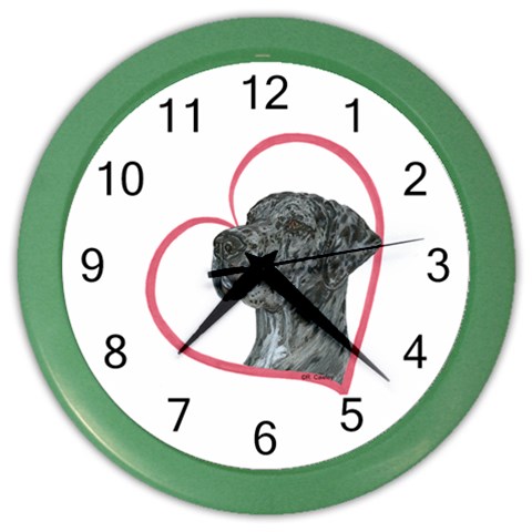 NMrl Heartline Color Wall Clock from ArtsNow.com Front