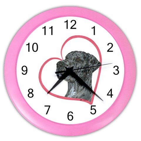 NMrl Heartline Color Wall Clock from ArtsNow.com Front