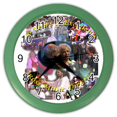 dads46years Color Wall Clock from ArtsNow.com Front