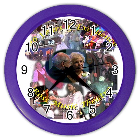 dads46years Color Wall Clock from ArtsNow.com Front