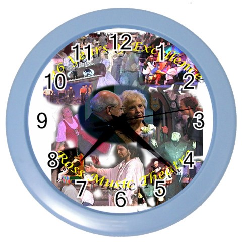 dads46years Color Wall Clock from ArtsNow.com Front