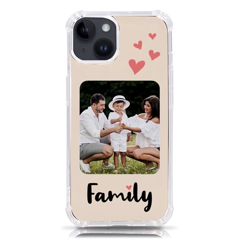 Personalized Family Photo Phone Case iPhone 14 TPU UV Print Case from ArtsNow.com Front