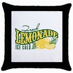 Fresh Lemonade Throw Pillow Case (Black)