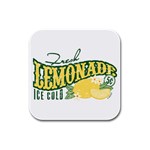 Fresh Lemonade Rubber Square Coaster (4 pack)