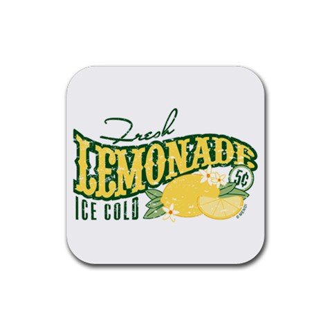 Fresh Lemonade Rubber Coaster (Square) from ArtsNow.com Front